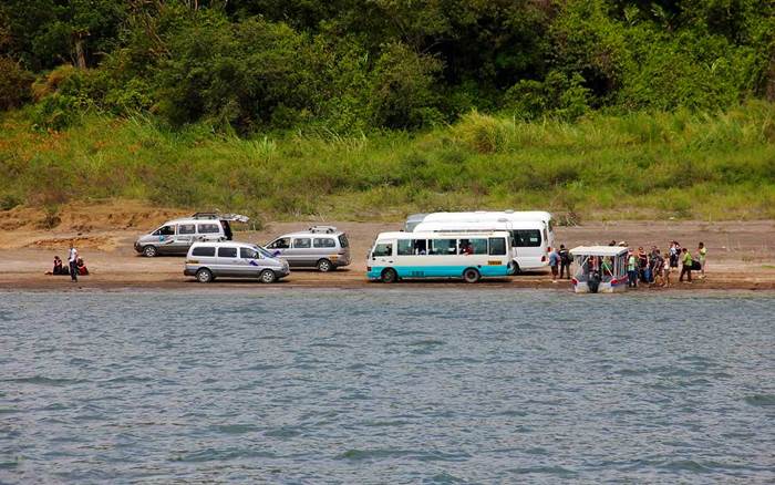 Arenal Volcano Lake Crossing Bus Boat Boat 